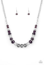 Load image into Gallery viewer, Distracted by Dazzle - Purple necklace 851
