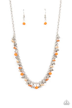 Load image into Gallery viewer, Sailing The Seven Seas - Orange necklace plus Aquatic Adventure - Orange bracelet (2061)
