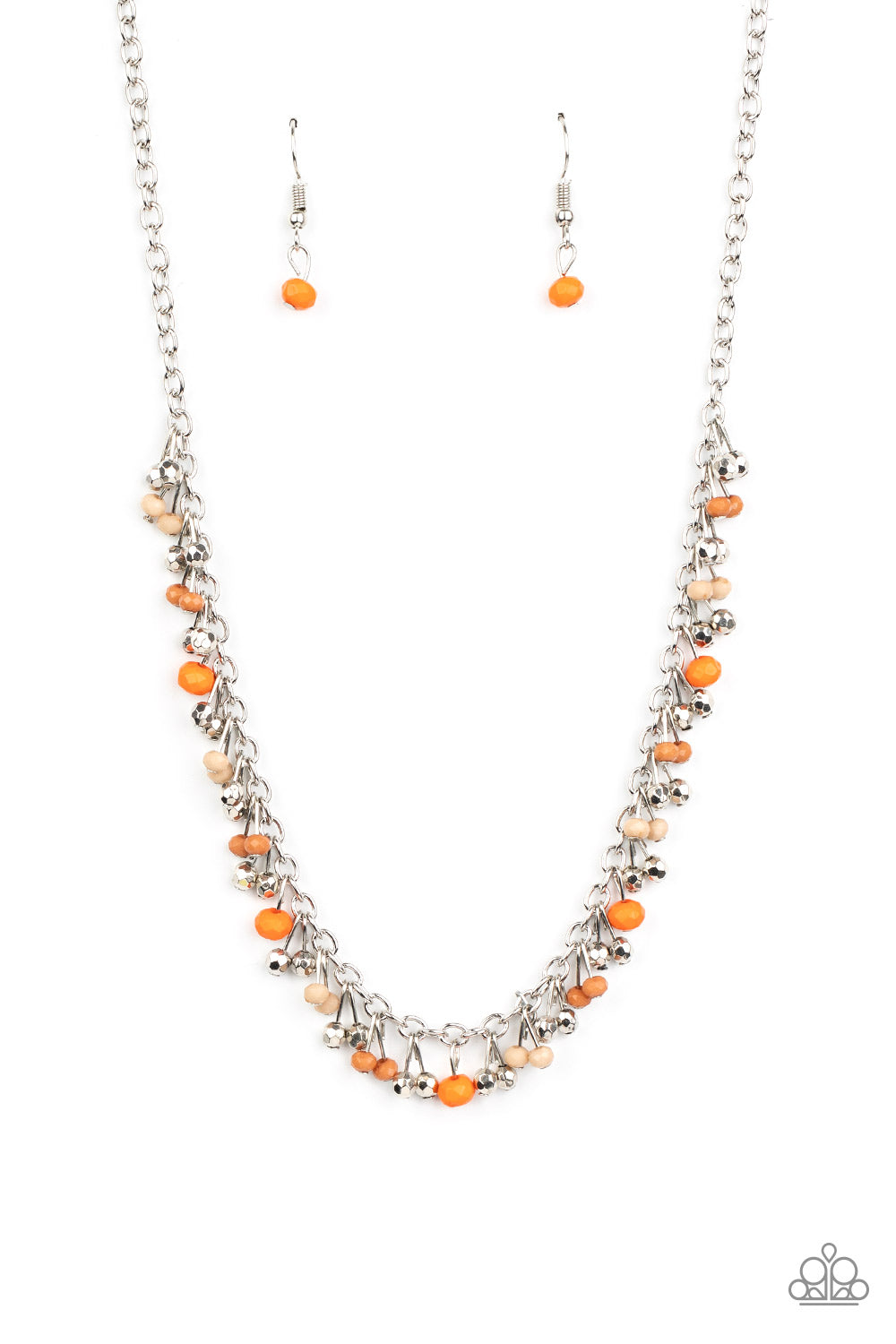 Sailing The Seven Seas - Orange necklace plus Aquatic Adventure - Orange bracelet (2061)