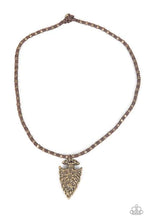 Load image into Gallery viewer, Get Your ARROWHEAD in the Game - Brown Urban necklace C001
