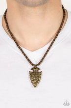Load image into Gallery viewer, Get Your ARROWHEAD in the Game - Brown Urban necklace C001
