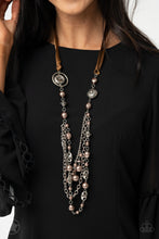 Load image into Gallery viewer, All The Trimmings - brown NECKLACE A040
