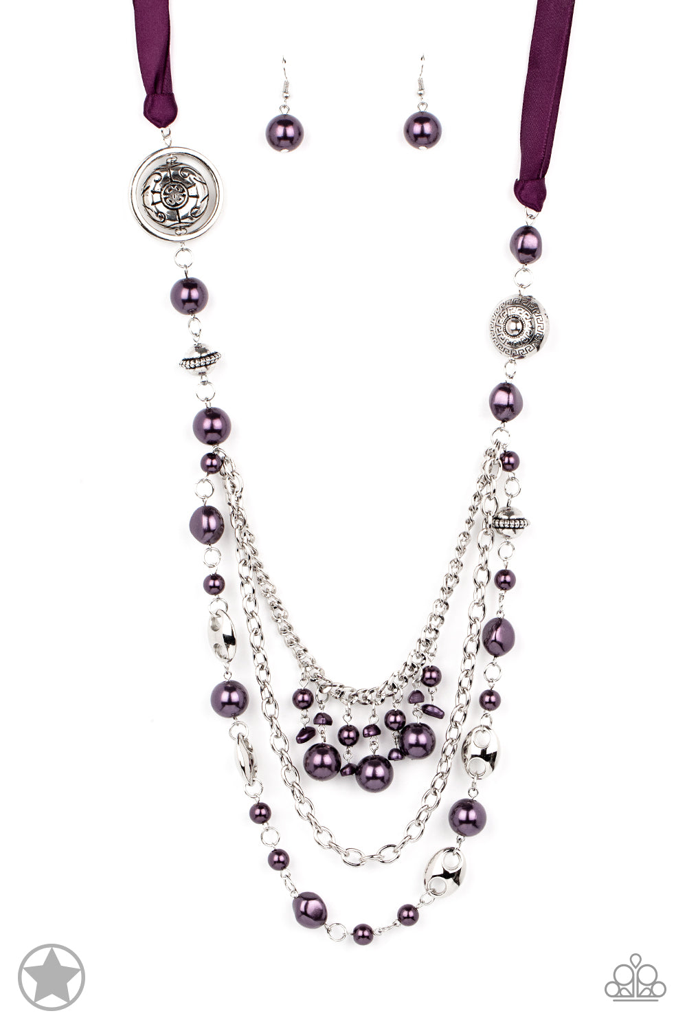 All The Trimmings - Purple NECKLACE A040