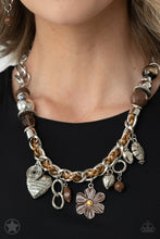 Load image into Gallery viewer, Charmed, I am Sure - brown necklace B006
