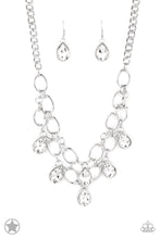 Load image into Gallery viewer, Show-Stopping Shimmer - white blockbuster necklace 503
