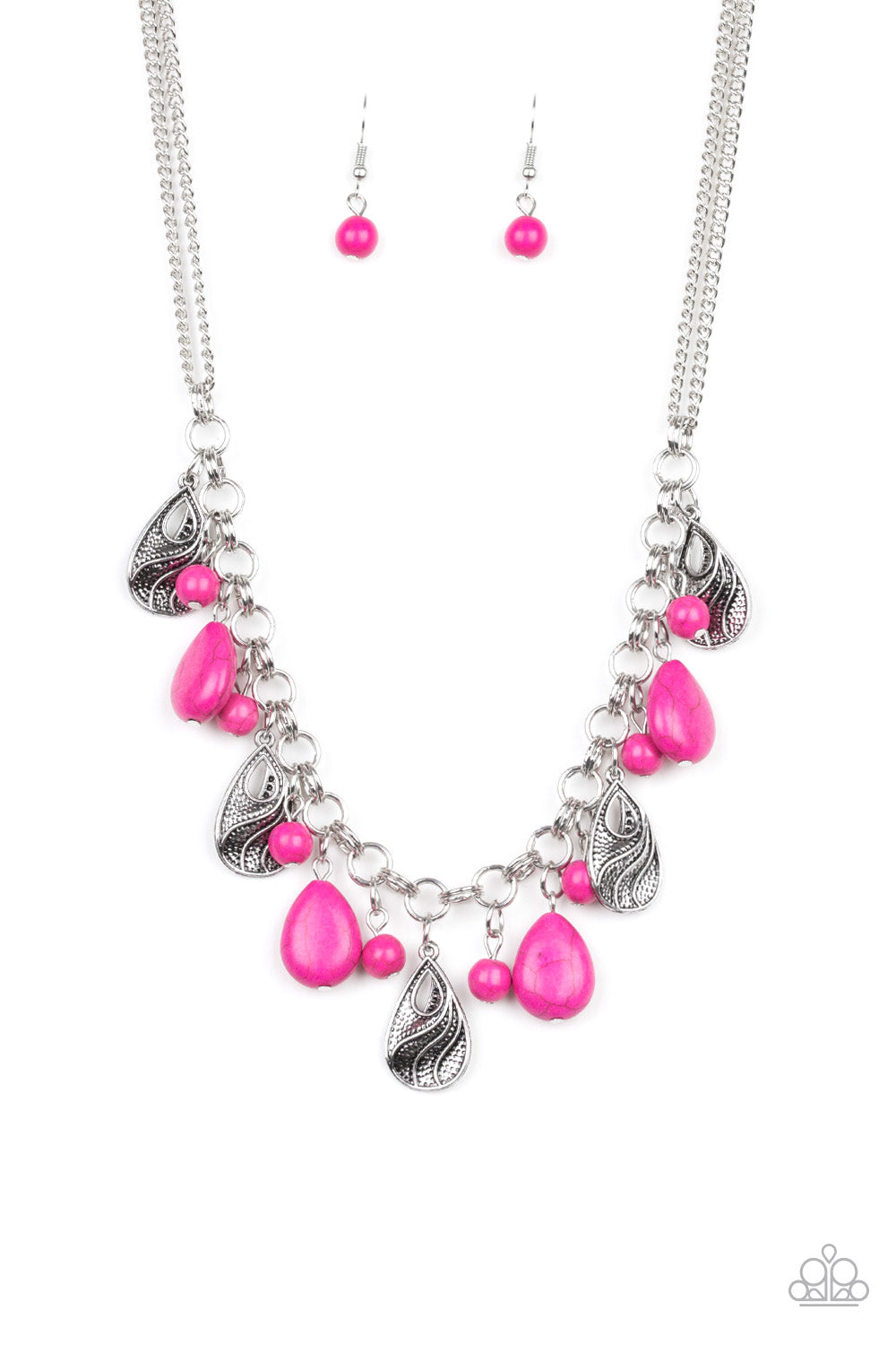 Terra Tranquility - Pink necklace B094