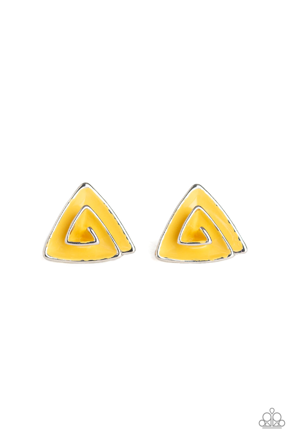 On Blast - Yellow post earring 958