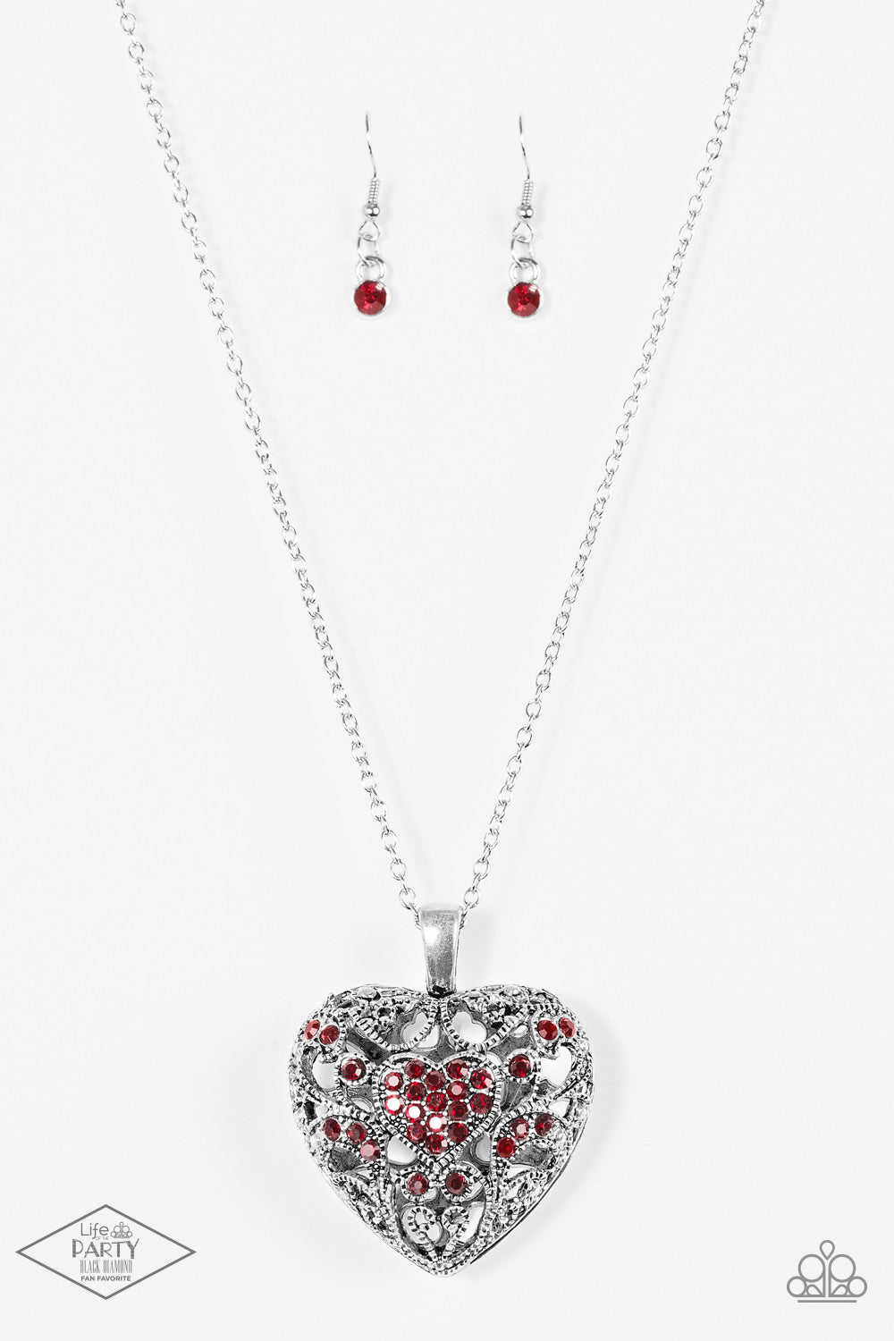 Heartless Heiress - Red necklace C012