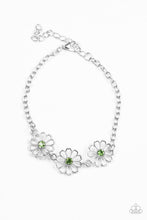 Load image into Gallery viewer, Dancing Daffodils - green bracelet F018
