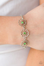 Load image into Gallery viewer, Dancing Daffodils - green bracelet F018
