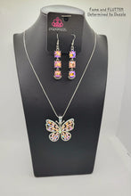 Load image into Gallery viewer, $10 butterfly set D021/Determined to Dazzle - Orange earring B114
