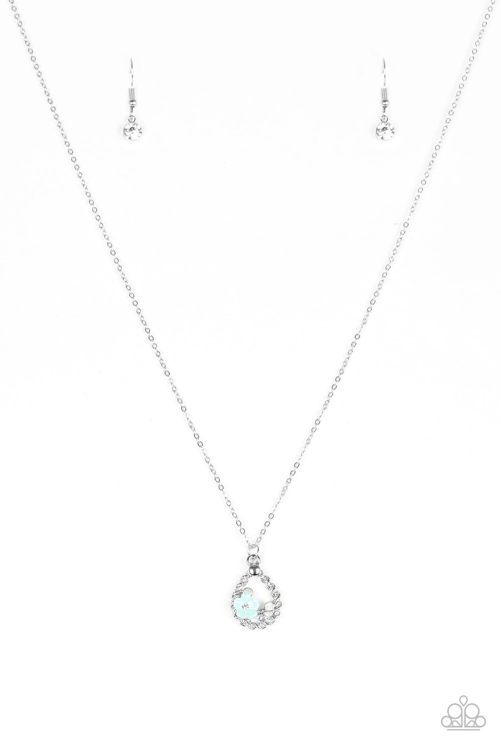 Serene Spring Showers - Blue necklace 2085