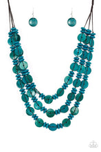 Load image into Gallery viewer, Barbados Bopper - Blue necklace A010
