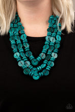 Load image into Gallery viewer, Barbados Bopper - Blue necklace A010
