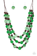 Load image into Gallery viewer, Key West Walkabout - Green necklace A079
