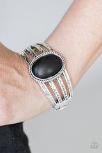 Load image into Gallery viewer, Desert Glyphs - black bracelet D033
