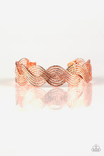 Load image into Gallery viewer, Braided Brilliance - copper cuff bracelet 650

