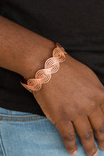 Load image into Gallery viewer, Braided Brilliance - copper cuff bracelet 650
