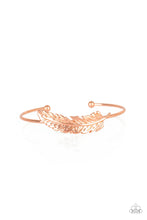 Load image into Gallery viewer, How Do You Like This Feather? - copper cuff bracelet 501
