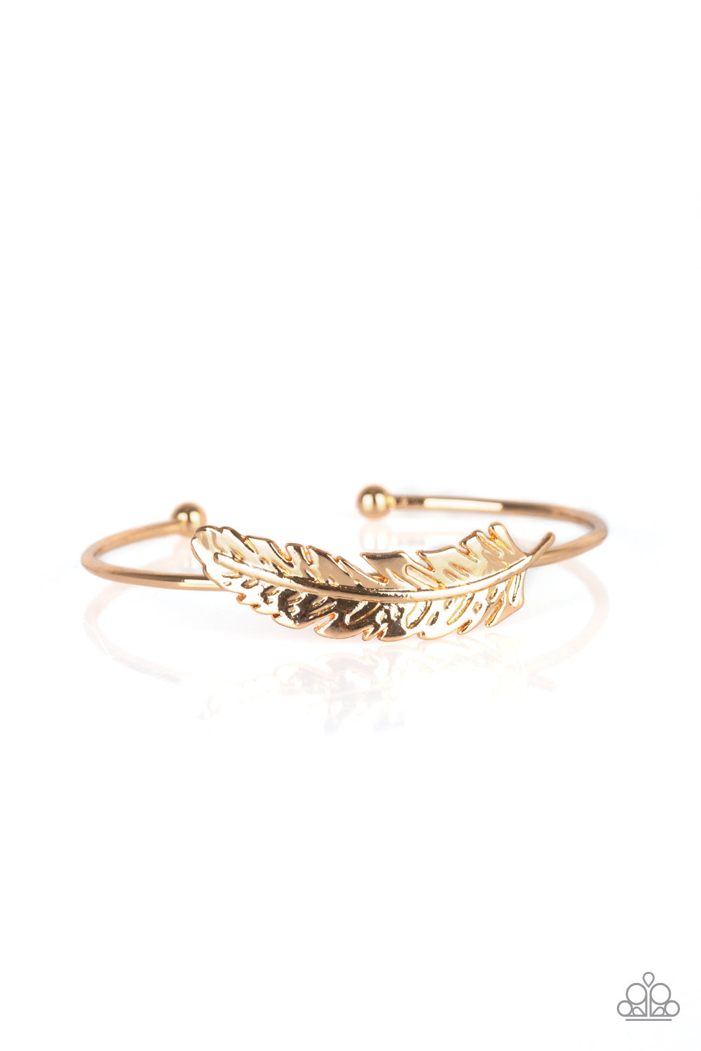 How Do You Like This FEATHER? -  Gold cuff bracelet 2005