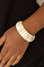 Load image into Gallery viewer, Peacefully Primal - white bracelet 501
