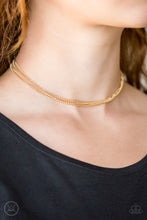 Load image into Gallery viewer, If You Dare - Gold choker necklace 1567
