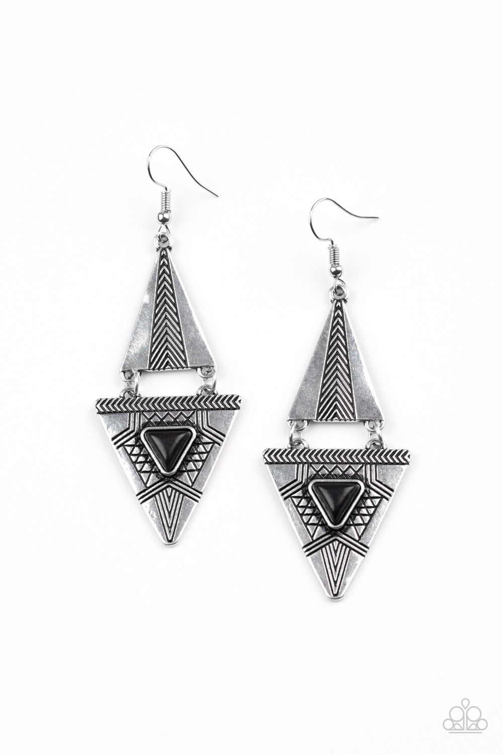 El Paso Edge - Black earring 592