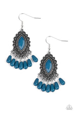 Load image into Gallery viewer, Private Villa - blue earring 833
