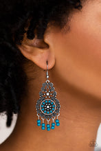 Load image into Gallery viewer, Courageously Congo - Blue earring 948
