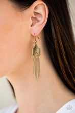 Load image into Gallery viewer, Radically Retro - Brass earring 599
