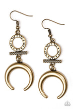 Load image into Gallery viewer, Majestically Moon Child - Brass earring 1510
