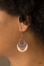 Load image into Gallery viewer, Totally Terrestrial - Copper earring F111
