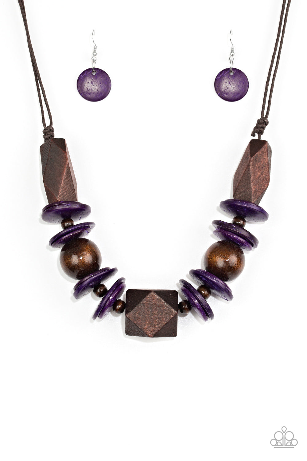 Pacific Paradise - purple necklace 557
