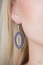 Load image into Gallery viewer, Fishing For Fabulous - Purple earring 1874
