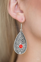 Load image into Gallery viewer, Summer Sol - Red earring 592
