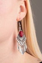 Load image into Gallery viewer, Mostly Monte-ZUMBA - Red earring 965
