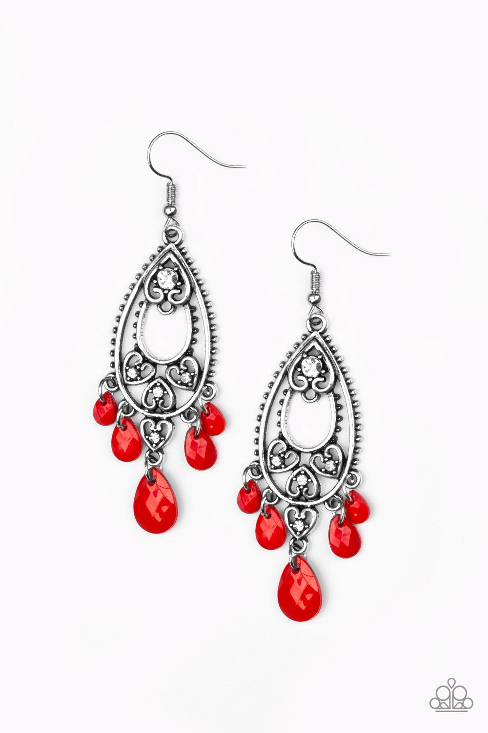 Fashion Flirt - Red earring 855