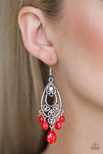 Load image into Gallery viewer, Fashion Flirt - Red earring 855
