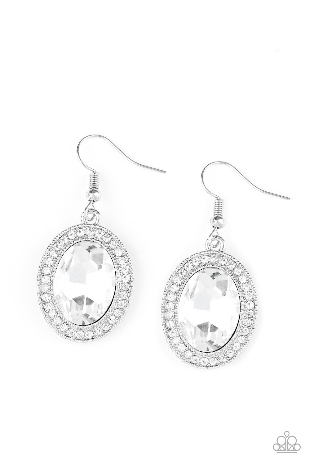 Only Fame In Town - White earring 592