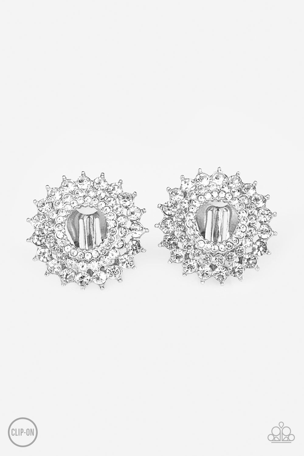 Buckingham Beauty - White Clip-On earring 891