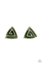 Load image into Gallery viewer, On Blast - Green post earring 1689
