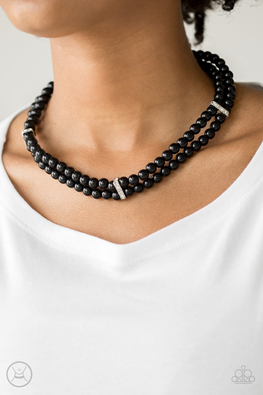 Put On Your Party Dress - Black necklace 1601