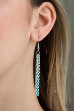 Load image into Gallery viewer, Radical Rainbows - blue necklace 853
