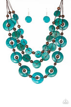 Load image into Gallery viewer, Catalina Coastin&#39; - blue necklace A041
