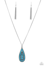 Load image into Gallery viewer, Tiki Tease - Blue necklace 2080
