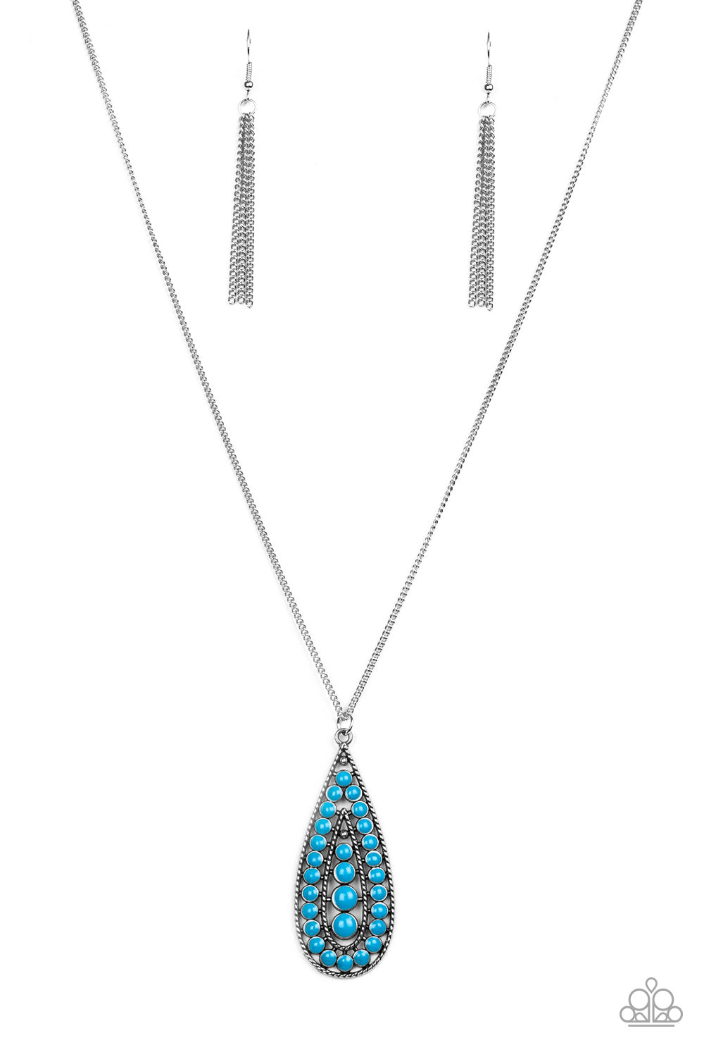 Tiki Tease - Blue necklace 2080