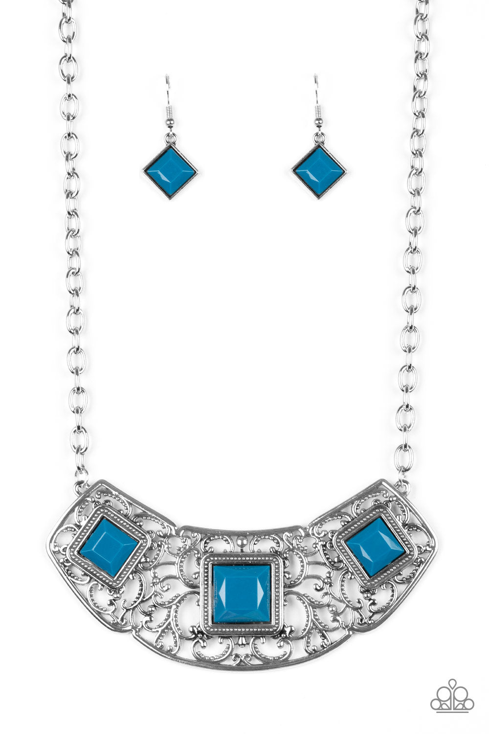 Feeling Inde-PENDANT - Blue necklace 1868