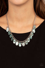 Load image into Gallery viewer, Vintage Gardens - Blue necklace 714
