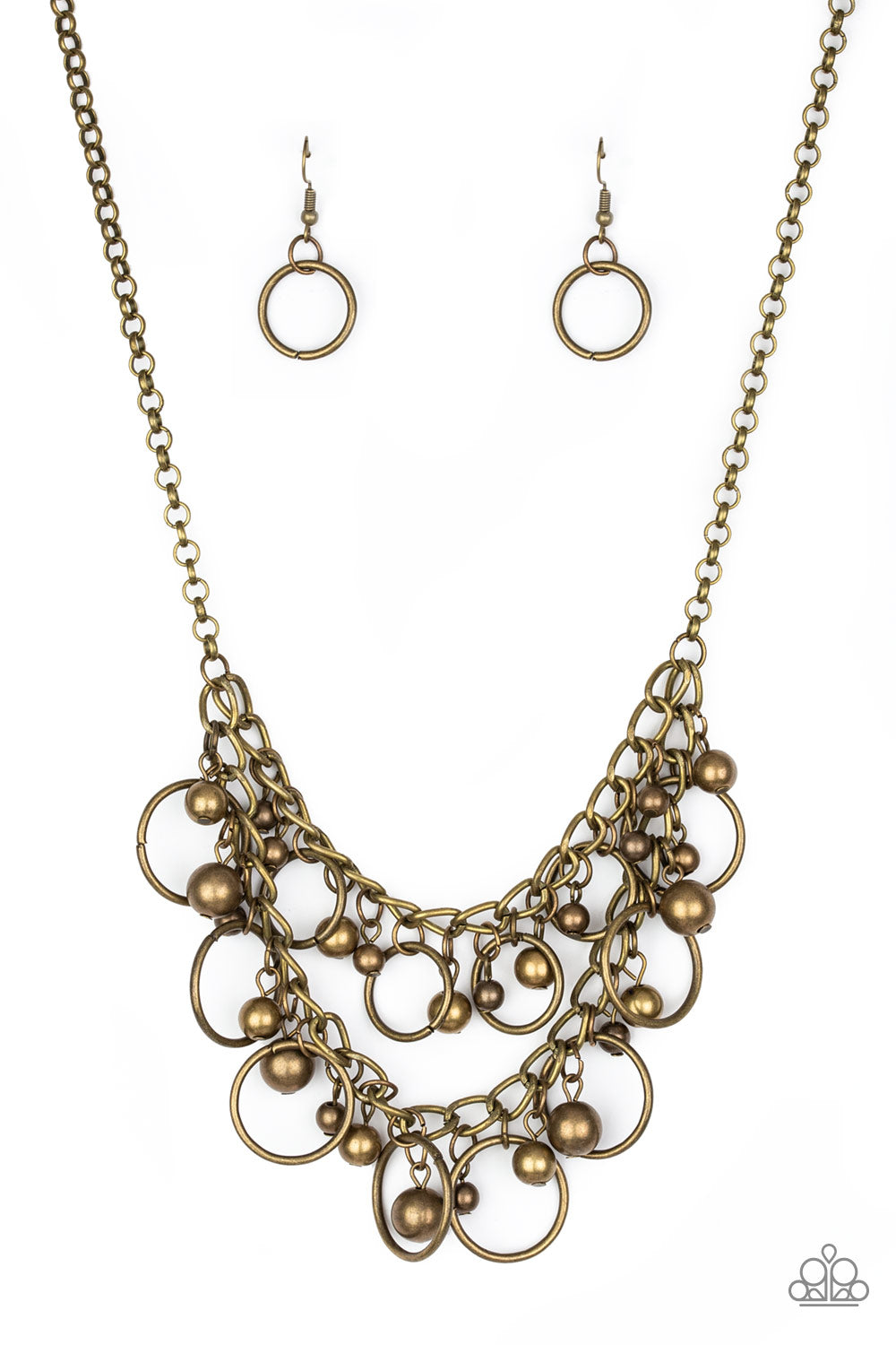 Warning Bells - Brass necklace 2143