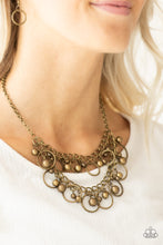 Load image into Gallery viewer, Warning Bells - Brass necklace 2143

